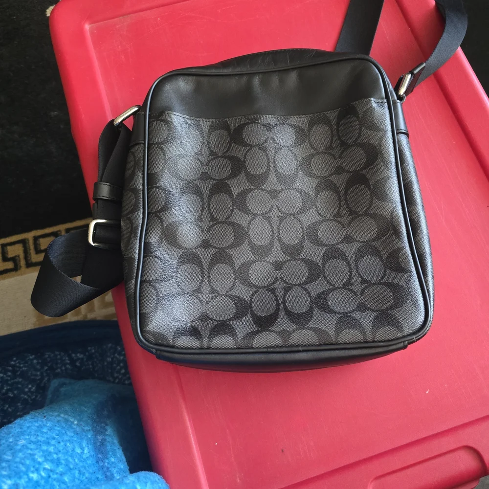 Coach Black and Gray Men's Bag - Picture 4 of 4